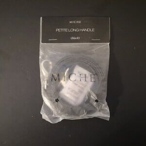 NIP Miche Petite Long Handle in Black Faux Leather 48" Length